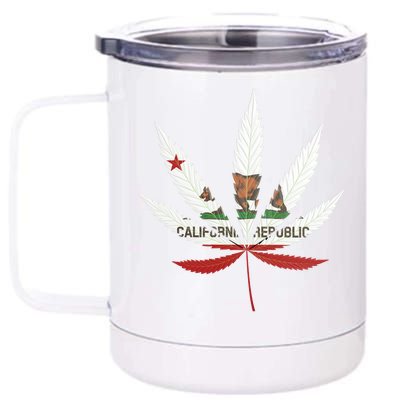 California Republic: Cali Weed 12 oz Stainless Steel Tumbler Cup