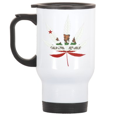 California Republic: Cali Weed Stainless Steel Travel Mug