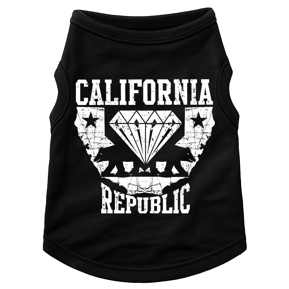 California Republic Diamond State Bear Doggie Tank