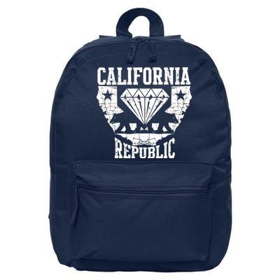 California Republic Diamond State Bear 16 in Basic Backpack