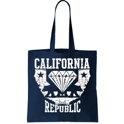 California Republic Diamond State Bear Tote Bag