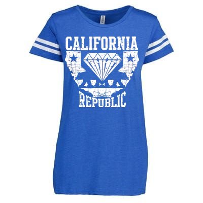 California Republic Diamond State Bear Enza Ladies Jersey Football T-Shirt