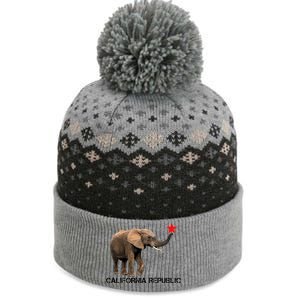 California Republic Elephant  The Baniff Cuffed Pom Beanie