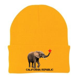 California Republic Elephant  Knit Cap Winter Beanie