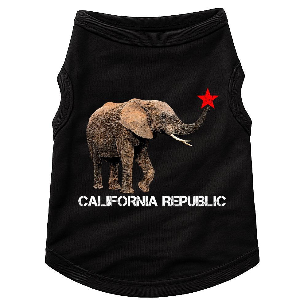 California Republic Elephant  Doggie Tank