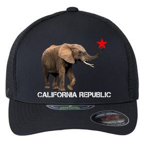 California Republic Elephant  Flexfit Unipanel Trucker Cap