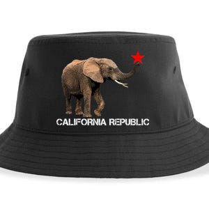 California Republic Elephant  Sustainable Bucket Hat