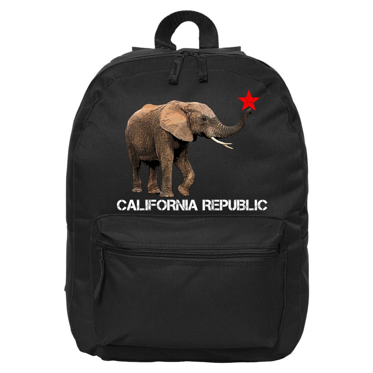 California Republic Elephant  16 in Basic Backpack