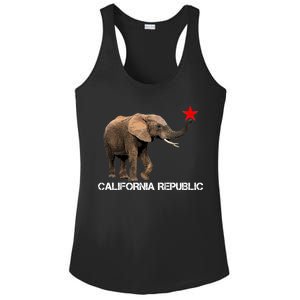 California Republic Elephant  Ladies PosiCharge Competitor Racerback Tank