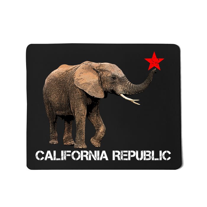 California Republic Elephant  Mousepad