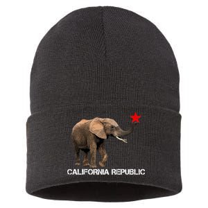 California Republic Elephant  Sustainable Knit Beanie