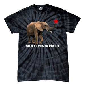 California Republic Elephant  Tie-Dye T-Shirt