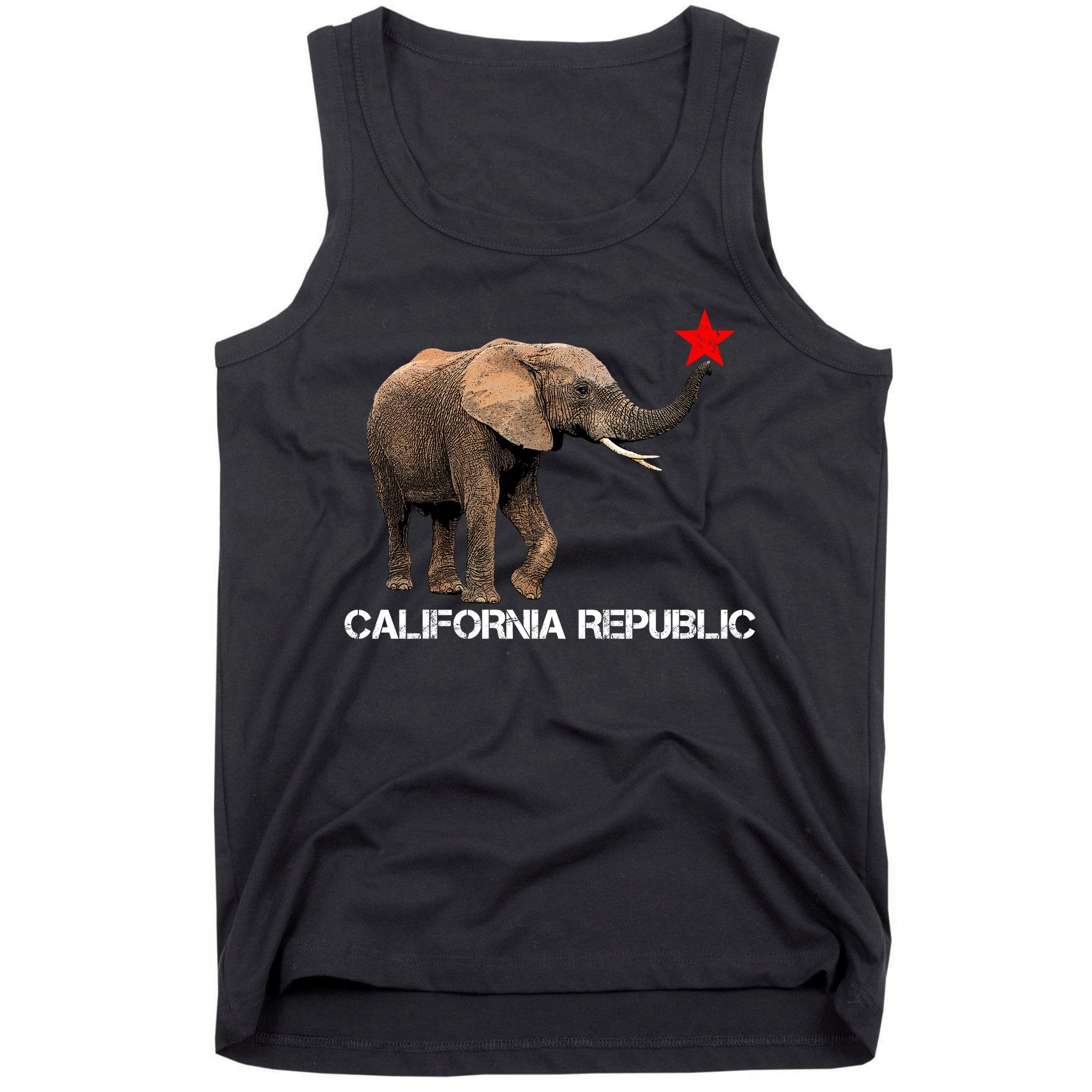 California Republic Elephant  Tank Top