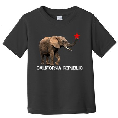 California Republic Elephant  Toddler T-Shirt