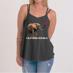 California Republic Elephant  Women's Strappy Tank