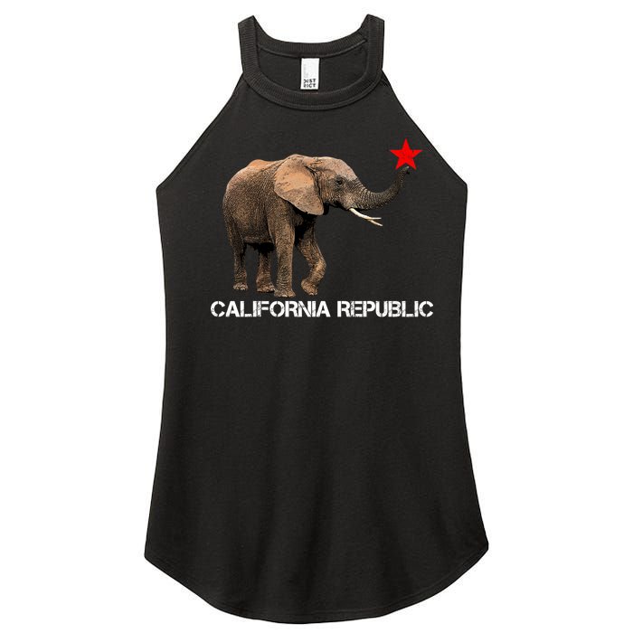 California Republic Elephant  Women's Perfect Tri Rocker Tank