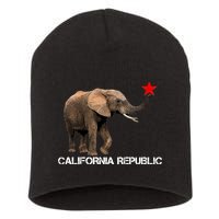 California Republic Elephant  Short Acrylic Beanie