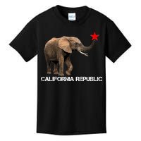 California Republic Elephant  Kids T-Shirt