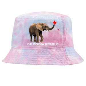 California Republic Elephant  Tie-Dyed Bucket Hat