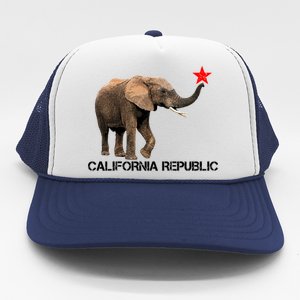 California Republic Elephant  Trucker Hat