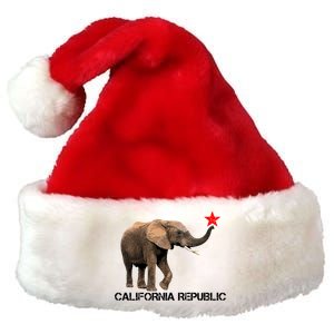 California Republic Elephant  Premium Christmas Santa Hat