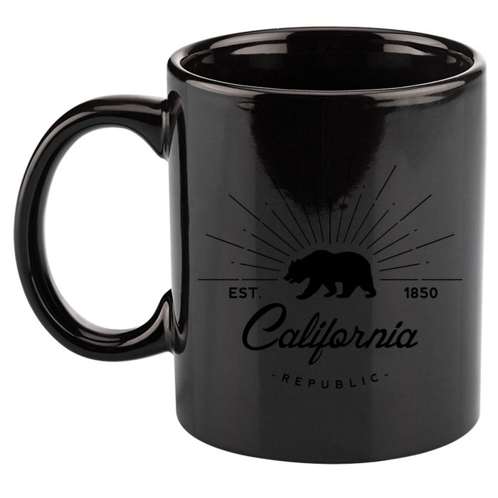 California Republic EST  11oz C Handle Ceramic Mug