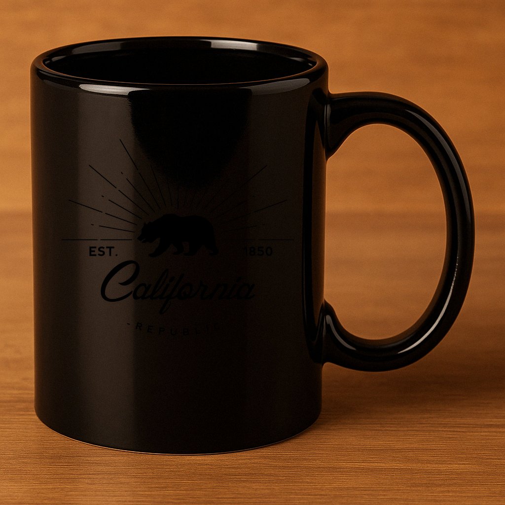 California Republic EST  11oz C Handle Ceramic Mug