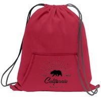 California Republic EST  Sweatshirt Cinch Pack Bag