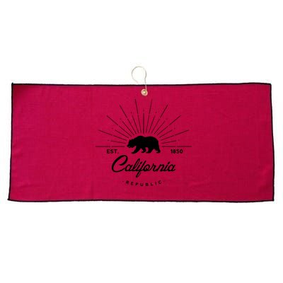 California Republic EST  Large Microfiber Waffle Golf Towel