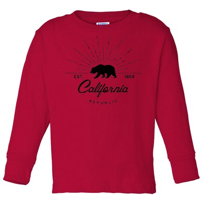 California Republic EST  Toddler Long Sleeve Shirt