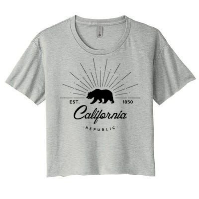 California Republic EST  Women's Crop Top Tee