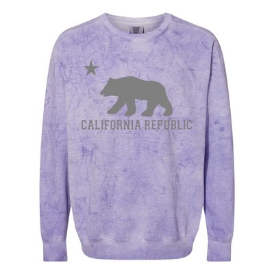 California Republic Grey Style Colorblast Crewneck Sweatshirt