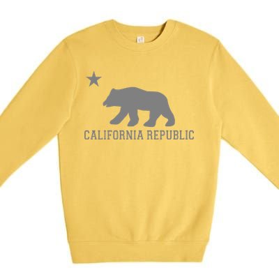 California Republic Grey Style Premium Crewneck Sweatshirt