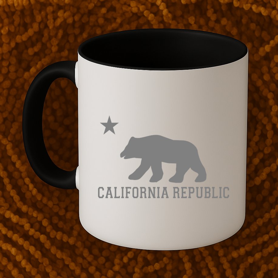 California Republic Grey Style Mug
