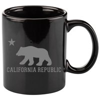 California Republic Grey Style 11oz C Handle Ceramic Mug