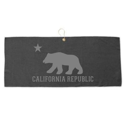 California Republic Grey Style Large Microfiber Waffle Golf Towel