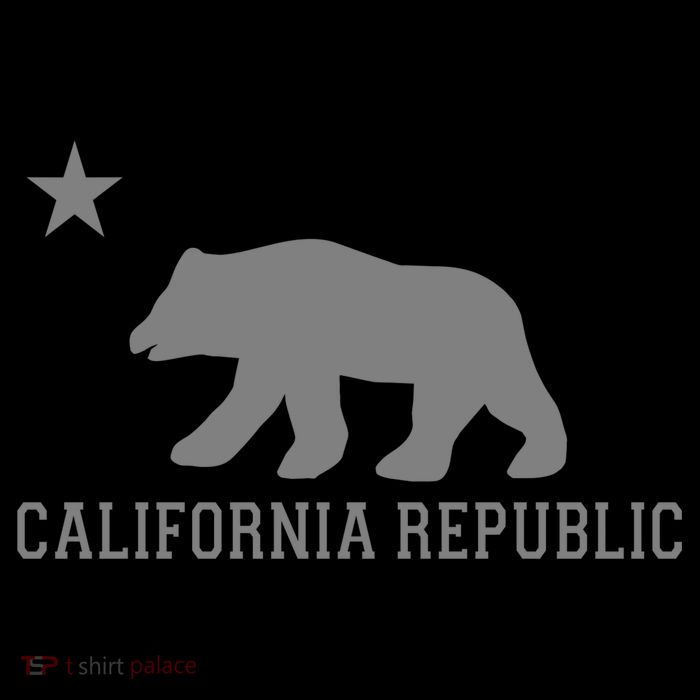 California Republic Grey Style Cooling Performance Long Sleeve Crew