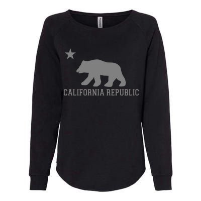 California Republic Grey Style Womens California Wash Sweatshirt