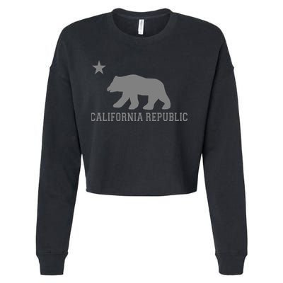 California Republic Grey Style Cropped Pullover Crew