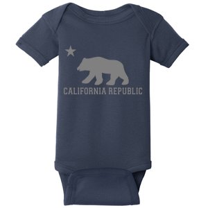 California Republic Grey Style Baby Bodysuit