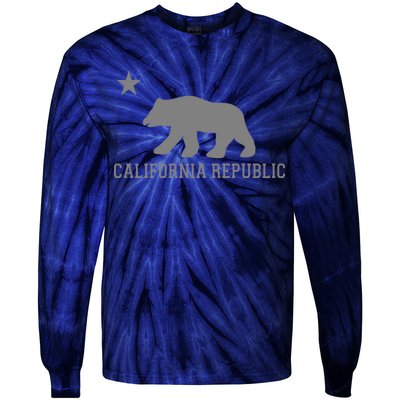 California Republic Grey Style Tie-Dye Long Sleeve Shirt