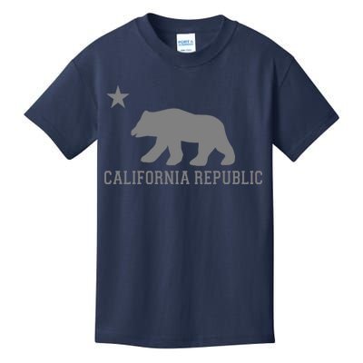 California Republic Grey Style Kids T-Shirt