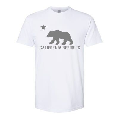 California Republic Grey Style Softstyle® CVC T-Shirt