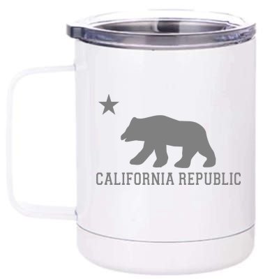 California Republic Grey Style 12 oz Stainless Steel Tumbler Cup