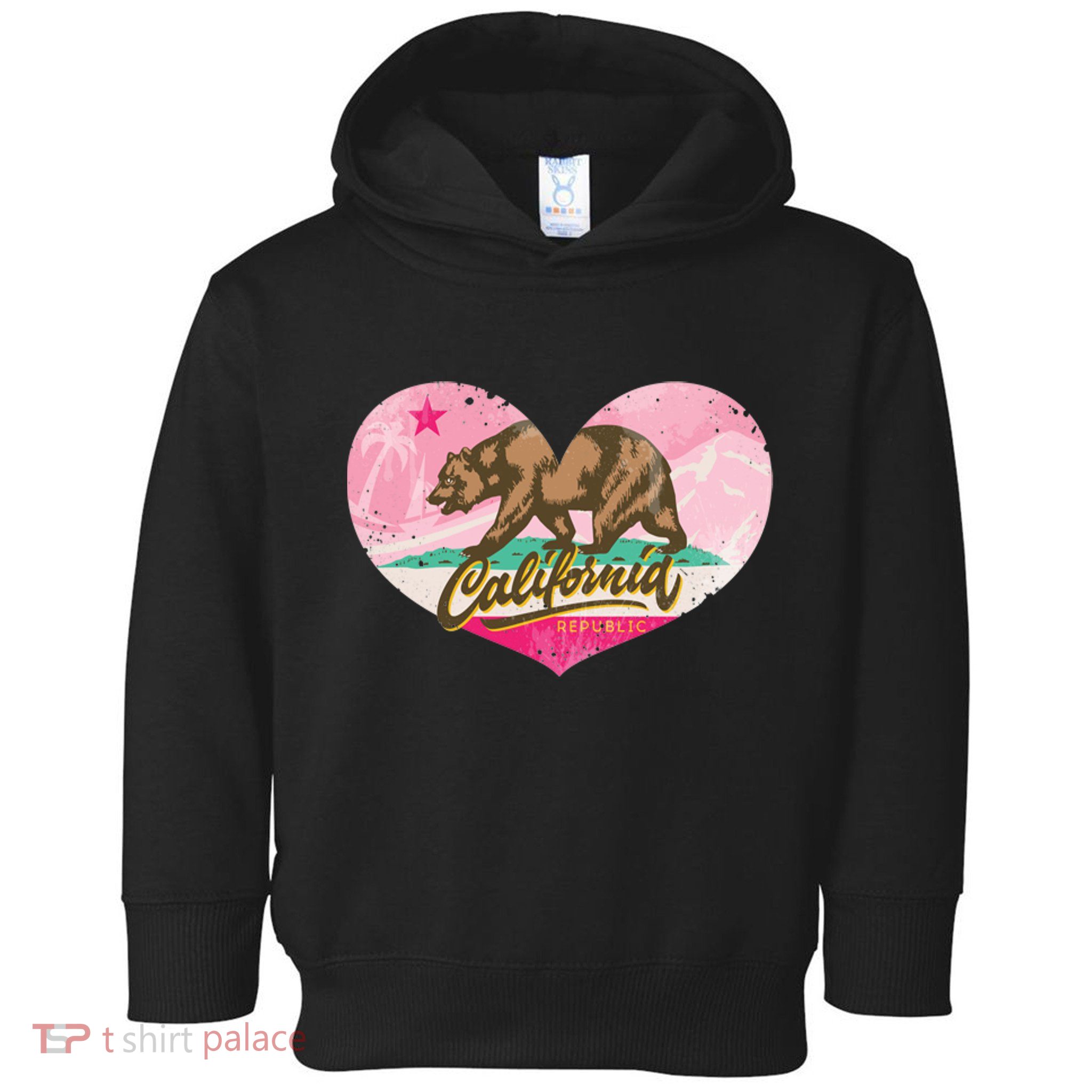 California Republic Heart Toddler Hoodie