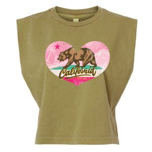 California Republic Heart Garment-Dyed Women's Muscle Tee