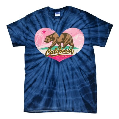 California Republic Heart Tie-Dye T-Shirt