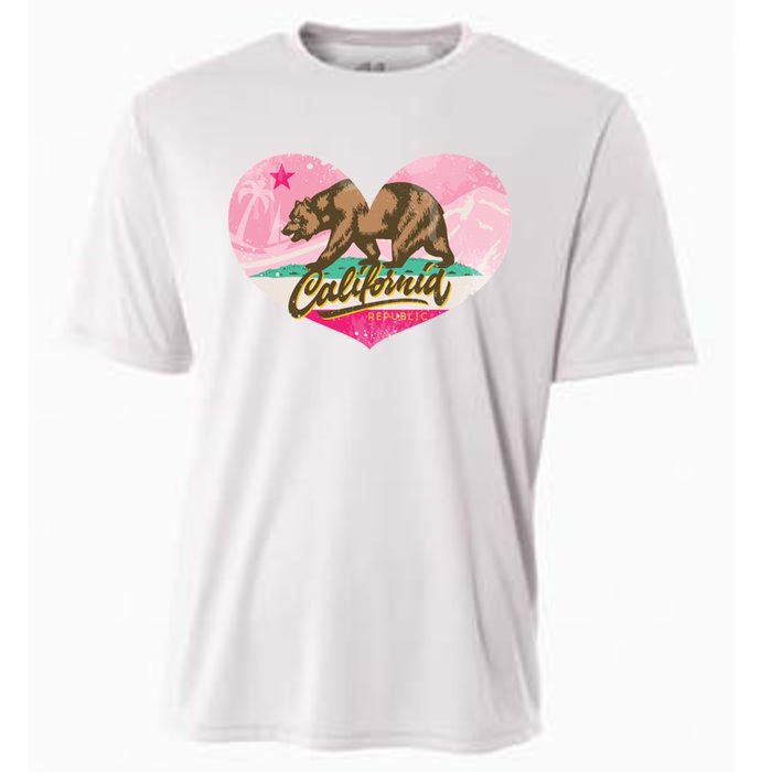 California Republic Heart Cooling Performance Crew T-Shirt