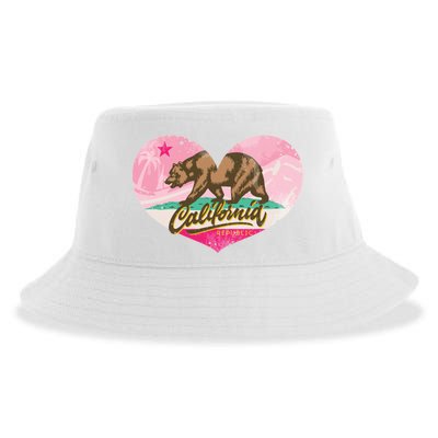 California Republic Heart Sustainable Bucket Hat