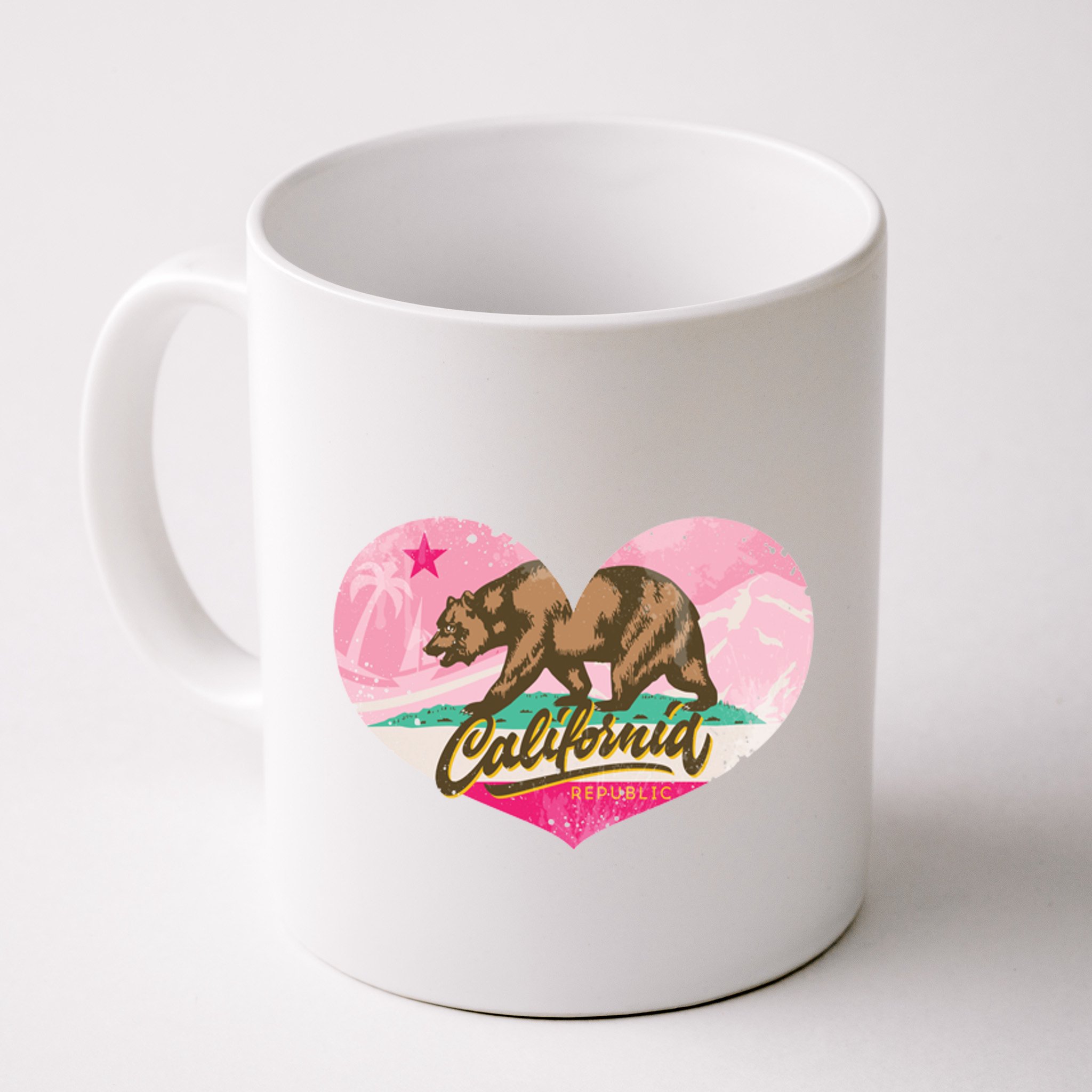 California Republic Heart Mug
